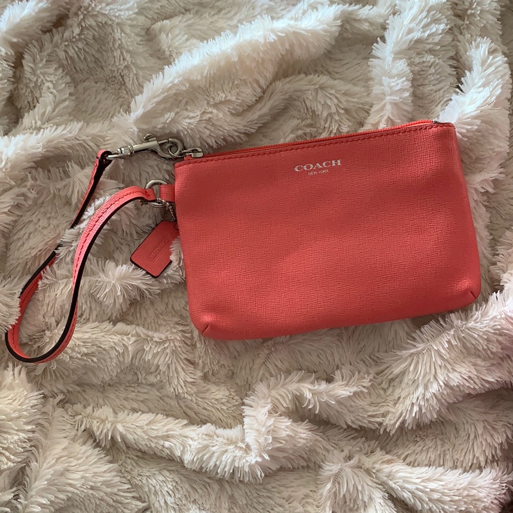 Coach Coral Wristlet